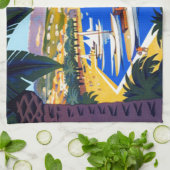 Linge De Cuisine Vintage Côte d'Azur (Plié)