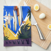 Linge De Cuisine Vintage Côte d'Azur (Quart Plié)