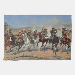 Linge De Cuisine Vintage Cowboys, A Dash For Timber par Remington