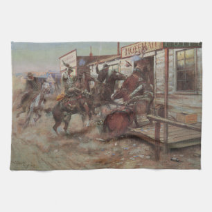 Linge De Cuisine Vintage Cowboys, In Without Knocking par CM Russel