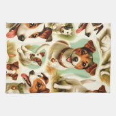 Linge De Cuisine Vintage Cute Jack Russell Terrier (Horizontal)