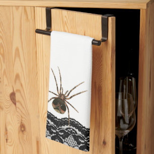 Linge De Cuisine Vintage Déplaisant dentelle d'araignée Gothique Ha