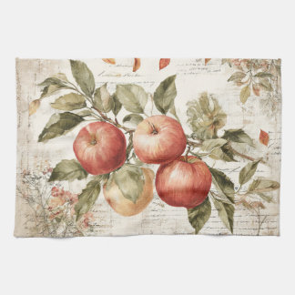 Linge De Cuisine Vintage design Apple branch
