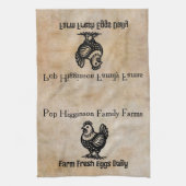 Linge De Cuisine Vintage élevage de poulets (Vertical)