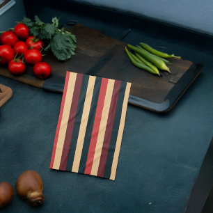 Linge De Cuisine Vintage Grandes Brown foncées et vertes