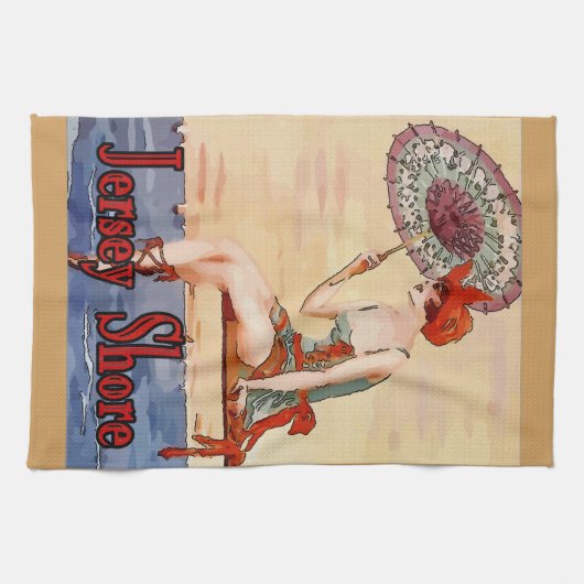 Linge De Cuisine Vintage Jersey Shore (Horizontal)