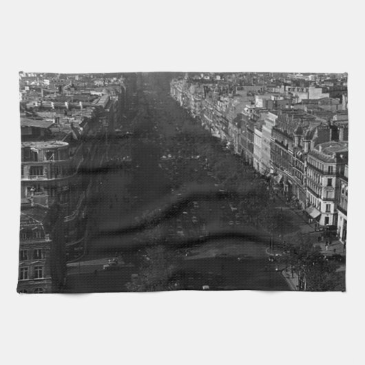 Linge De Cuisine Vintage Paris Champs-Elysées (Horizontal)