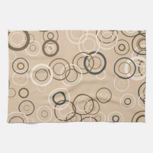 Linge De Cuisine Vintage Retro Pop Carrés Art Abstrait
