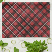 Linge De Cuisine Vintage rouge (Plié)