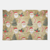 Linge De Cuisine Vintage Santa Claus Pattern (Horizontal)