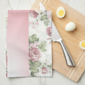 Linge De Cuisine Vintage Shabby Chic Fleurs Personnalisées (Quart Plié)