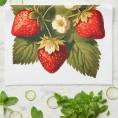 Linge De Cuisine Vintage strawberries (Plié)
