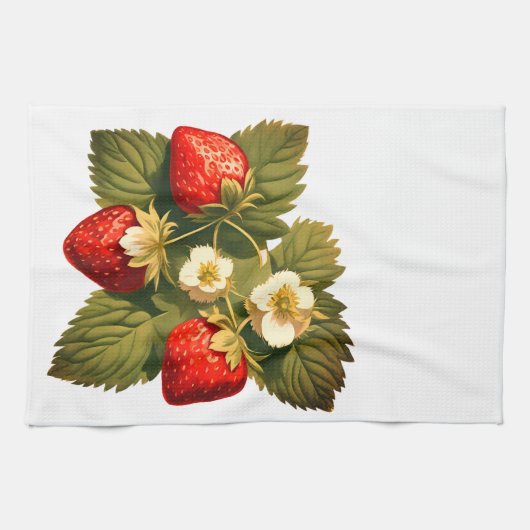Linge De Cuisine Vintage strawberries (Horizontal)