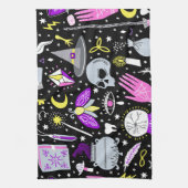 Linge De Cuisine Vintage tartan brun-orange. (Vertical)