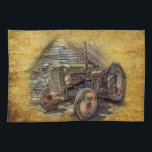 Linge De Cuisine Vintage tracteur de ferme Old Barn Shed<br><div class="desc">v</div>