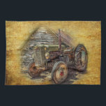 Linge De Cuisine Vintage tracteur de ferme Old Barn Shed<br><div class="desc">v</div>