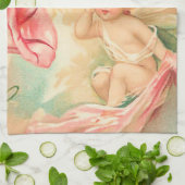 Linge De Cuisine Vintage valentine cupide ange 1 (Plié)