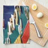 Linge De Cuisine Vintage voyage Athènes Grèce (Quart Plié)