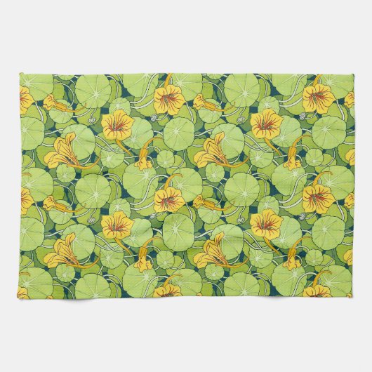 Linge De Cuisine Vintage Waterlilies (Horizontal)