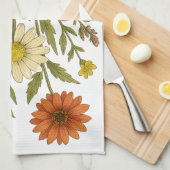 Linge De Cuisine Vintage Wildflowers (Quart Plié)