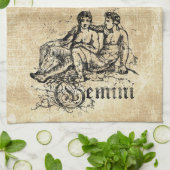 Linge De Cuisine Vintage Zodiac Gemini (Plié)