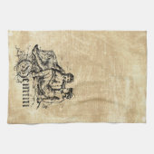 Linge De Cuisine Vintage Zodiac Gemini (Horizontal)