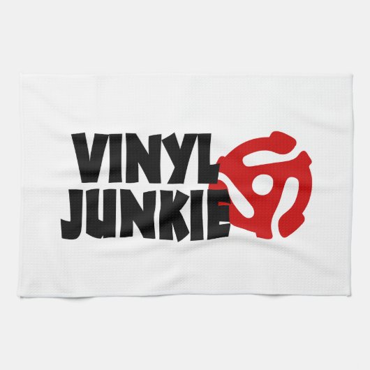 Linge De Cuisine Vinyl Junkie (Horizontal)