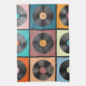Linge De Cuisine Vinyl records : retro LP set. (Vertical)