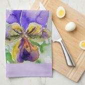 Linge De Cuisine Viola violet aquarelle femmes Lavender Lilac (Quart Plié)