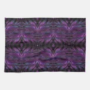 Linge De Cuisine Violet bleu violet couleur noire texture de plume 
