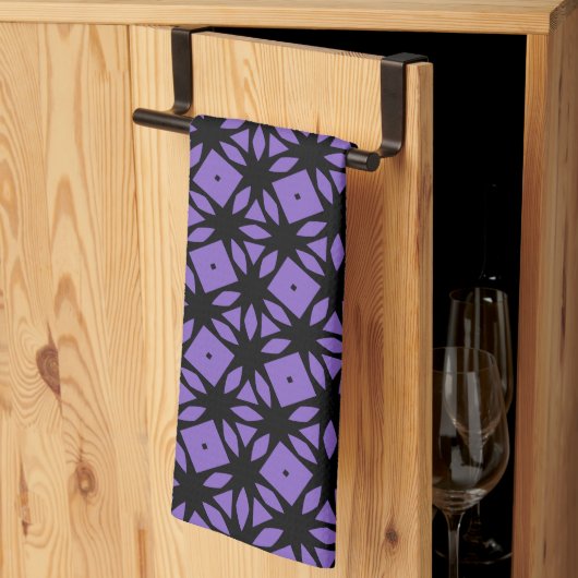 Linge De Cuisine Violet décoratif (Pliage en tiers)