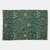 Linge De Cuisine Violet et Columbine, William Morris (Horizontal)