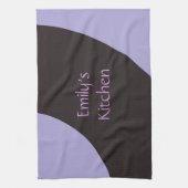 Linge De Cuisine Violet et noir (Vertical)