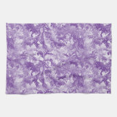 Linge De Cuisine Violet Feuille (Horizontal)