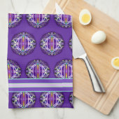 Linge De Cuisine Violet W3 (Quart Plié)