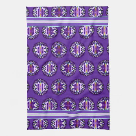 Linge De Cuisine Violet W3 (Vertical)