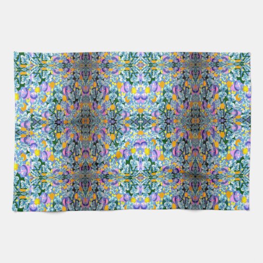 Linge De Cuisine Violets Et Lampes (Horizontal)