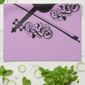 Linge De Cuisine Violon, amour cinglé_ (Plié)
