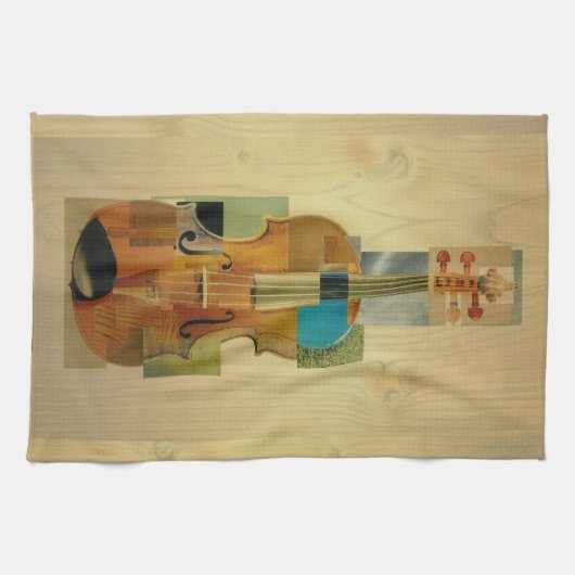 Linge De Cuisine Violon composé (Horizontal)