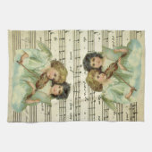Linge De Cuisine Violon et Partition Victorian Angels (Horizontal)