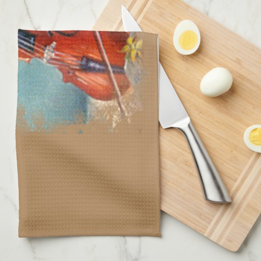 Linge De Cuisine Violon/Violon (Quart Plié)