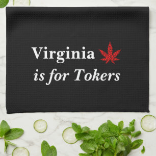 Linge De Cuisine Virginia est pour les tokers Weed Personnalisé