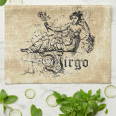 Linge De Cuisine Virgo Zodiac vintage (Plié)