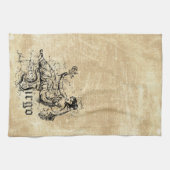 Linge De Cuisine Virgo Zodiac vintage (Horizontal)