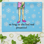 Linge De Cuisine Virtual Hugs Prosecco Noël (Plié)