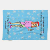 Linge De Cuisine Virtual Hugs Prosecco Noël (Horizontal)