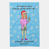 Linge De Cuisine Virtual Hugs Prosecco Noël (Vertical)