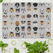 Linge De Cuisine Visage de chien de fin d'études (Plié)