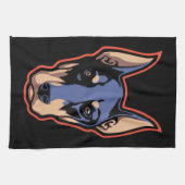 Linge De Cuisine Visage de dobermann (Horizontal)