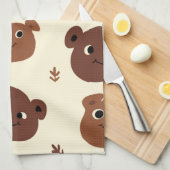Linge De Cuisine Visage drôle d'ours (Quart Plié)